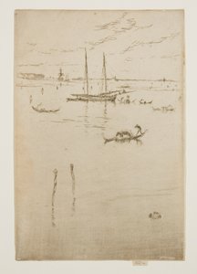 La Petite Lagune, des Douze Eaux-fortes, également connue sous le nom de Premier ensemble de Venise - James Abbott McNeill Whistler