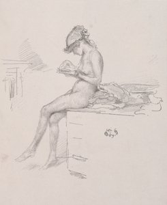 Le petit modèle nu lisant, 1890