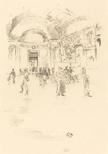 La Grande Galerie, Louvre, 1894 - James Abbott McNeill Whistler