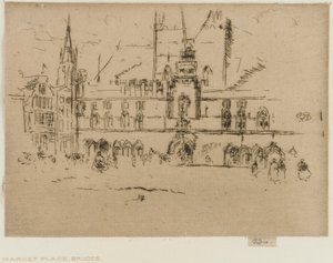Le Marché, Bruges, 1887