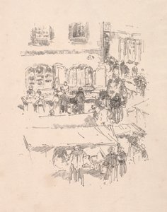 La Place du Marché, Vitré, 1893 - James Abbott McNeill Whistler