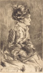 La manchon - James Abbott McNeill Whistler