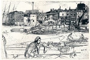 Le bassin de Londres, 1859 - James Abbott McNeill Whistler