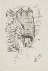 La Maison du Prêtre, Rouen, 1894-95 - James Abbott McNeill Whistler