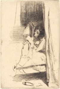 La pantoufle, 1858 - James Abbott McNeill Whistler
