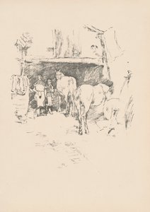 La Cour de la Forge, 1895 - James Abbott McNeill Whistler