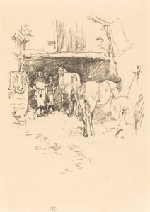 La cour du forgeron, 1895 - James Abbott McNeill Whistler