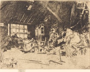 La forge, vers 1880