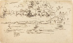 Le chemin de halage - James Abbott McNeill Whistler