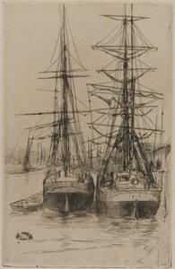 Les Deux Navires, 1875 - James Abbott McNeill Whistler