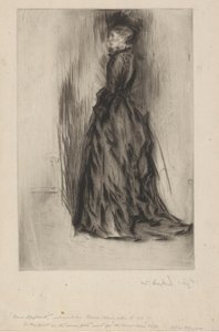 La robe de velours Mme. Leyland - James Abbott McNeill Whistler