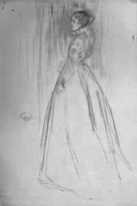 La robe de velours Mme Leyland, 1873, 1904 - James Abbott McNeill Whistler