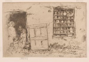 La boutique de bonbons du village, vers 1884-86 - James Abbott McNeill Whistler