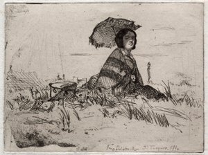 Douze eaux-fortes de la nature : En plein soleil, 1858 - James Abbott McNeill Whistler