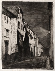 Douze eaux-fortes de la nature : Rue à Saverne, 1858 - James Abbott McNeill Whistler