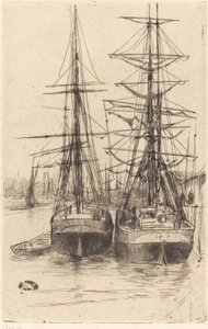 Deux navires - James Abbott McNeill Whistler