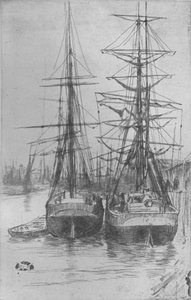 Deux navires, 1875, 1904 - James Abbott McNeill Whistler