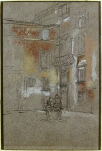Cour vénitienne : Corte Bollani - James Abbott McNeill Whistler