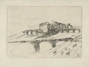 Île de la Cité - James Abbott McNeill Whistler