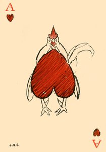 Le chanticleer corpulent, de l