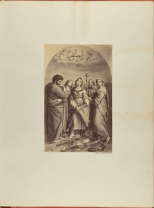 Raphaël, Sainte Cécile. Bologne. gravure - James Anderson