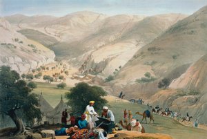 Campement du 1er régiment européen du Bengale, Première guerre anglo-afghane 1838-1842 - James Atkinson