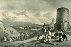 La vallée de Maidan et la tour Buzrak, 1842, 1901 - James Atkinson