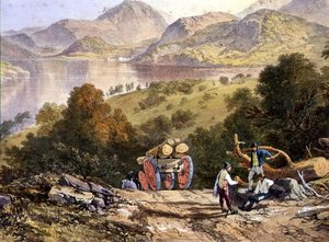 Ullswater (détail) - James Baker (after) Pyne