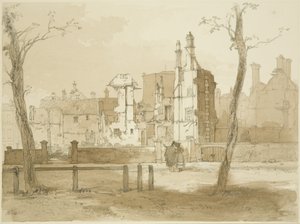 Côté ouest de Queen Square, après les émeutes - James Baker Pyne