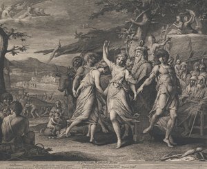 Une moisson grecque (Conceptions pour les murs de la grande salle de la Société pour l