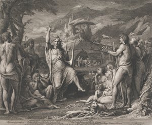 Orphée enseignant la théologie (Designs for the Walls of the Great Room of Society for the Encouragement of the Arts) - James Barry