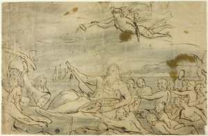 Étude pour le Commerce ou le Triomphe de la Tamise - James Barry