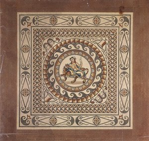 Pavement en mosaïque romaine, découvert dans Leadenhall Street, Londres, 1804 - James Basire II