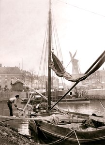 Bateau sur le canal, Rotterdam, 1898 - James Batkin