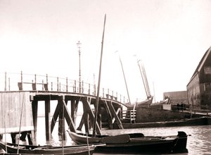 Bateaux sur le canal, île de Marken, Pays-Bas, 1898 - James Batkin