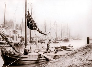 Bateaux de canal, Rotterdam, 1898 - James Batkin