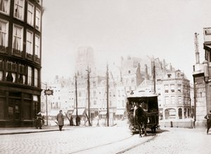 Tramway tiré par des chevaux, Rotterdam, 1898