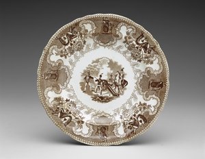 Assiette, vers 1837-44