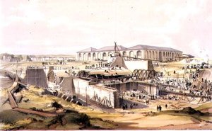 Construction de la maison de la machine stationnaire, Camden Town, 28 avril 1837 (gravé par l
