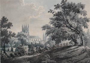 Église de Croydon depuis Duppas Hill Terrace, 1925 - James Bourne