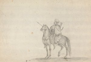 Homme à cheval portant une lance - James Bruce