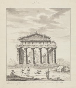 N° 2 Élévation de la façade du premier temple face à la mer - James Bruce
