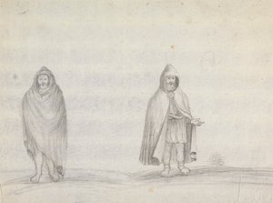 Études de deux hommes
