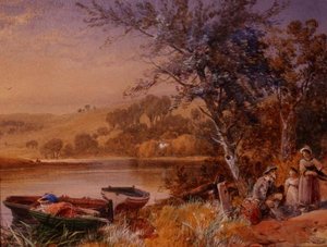 Au Bord du Lac (détail) - James Burrell Smith