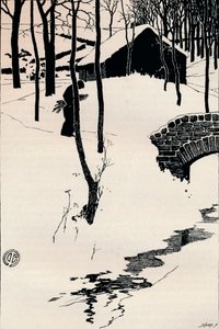 Un cottage dans un bois, vers 1897 - James Cadenhead