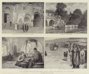 La visite du Kaiser en Terre Sainte, scènes d