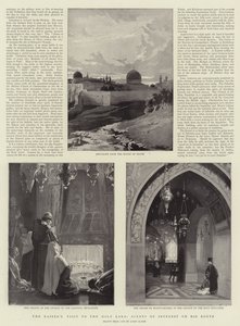 La visite du Kaiser en Terre Sainte, scènes d