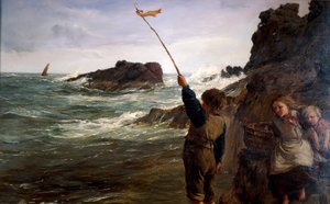 Pris par la marée, 1869 - James Clarke Hook