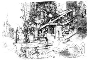 Le jardin près de Rome, 1848 vers 1880-1882 - James Clarke Hook