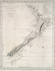 Carte de la Nouvelle-Zélande, explorée en 1769 et 1770 par le lieutenant J. Cook, commandant du Bark Endeavour de Sa Majesté - James Cook